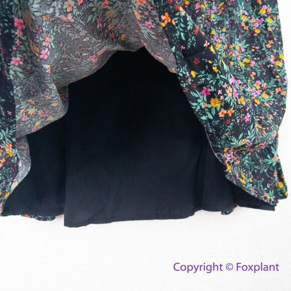 LOST +‎ WANDER Madeline Long Sleeve Minidress In Black Multi Floral, size M - Picture 11 of 16